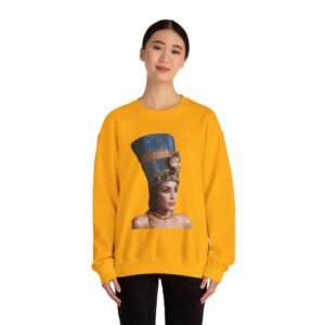 Unisex Heavy Blend™ Crewneck Sweatshirt - Queen Cleopatra Inspired Art - Cozy Fashion for History Lovers - Image 24