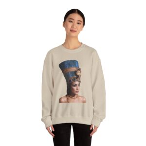 Unisex Heavy Blend™ Crewneck Sweatshirt - Queen Cleopatra Inspired Art - Cozy Fashion for History Lovers - Image 16