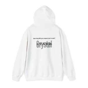 Hooded Sweatshirt - Crystal Starr 'TOO Late' Custom Design - Image 3