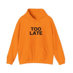 Hooded Sweatshirt - Crystal Starr 'TOO Late' Custom Design - Image 13