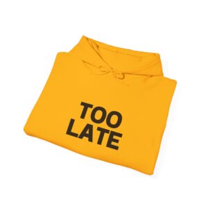 Hooded Sweatshirt - Crystal Starr 'TOO Late' Custom Design - Image 12