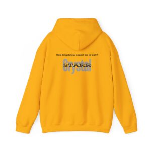Hooded Sweatshirt - Crystal Starr 'TOO Late' Custom Design - Image 10