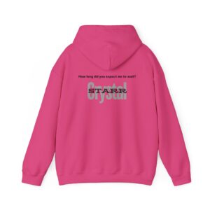 Hooded Sweatshirt - Crystal Starr 'TOO Late' Custom Design - Image 46