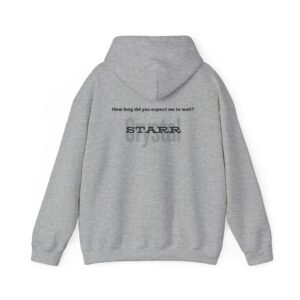 Hooded Sweatshirt - Crystal Starr 'TOO Late' Custom Design - Image 6