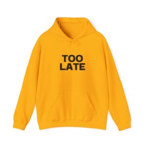 Hooded Sweatshirt - Crystal Starr 'TOO Late' Custom Design - Image 9